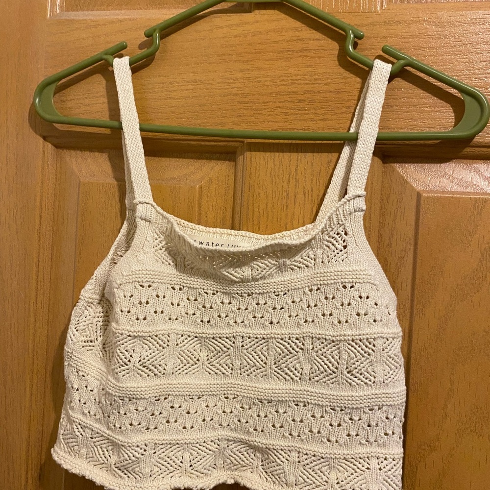 Saltwater LUXE Cream Knit Tank Top